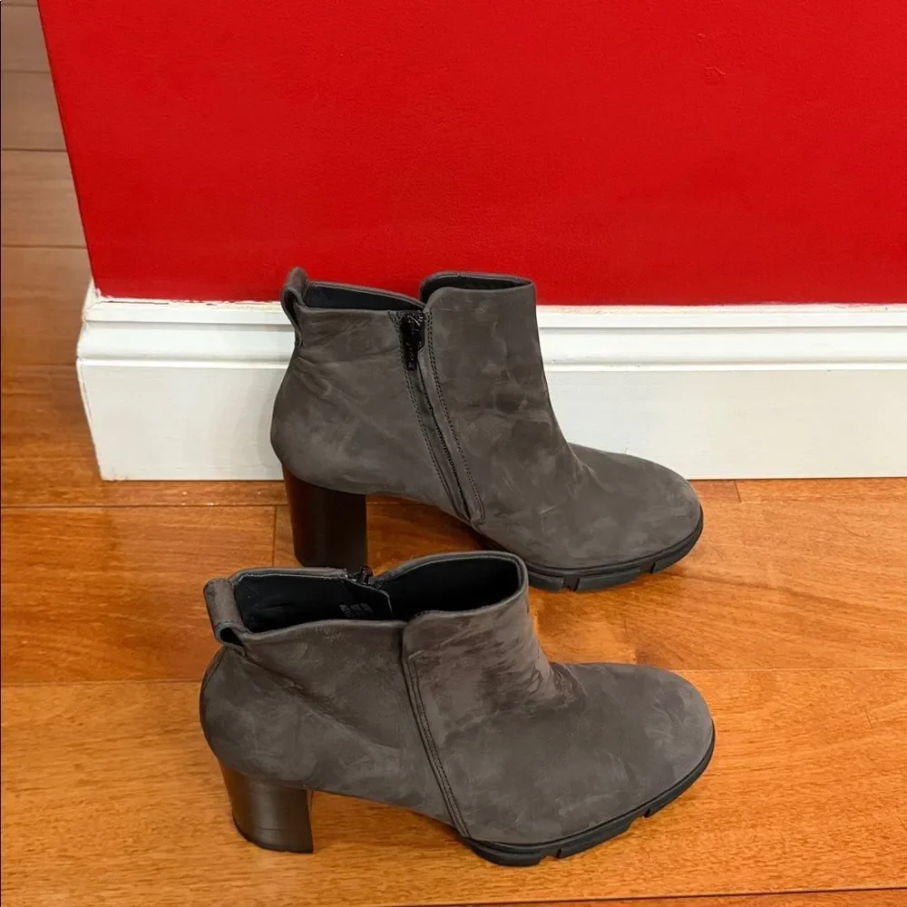 Paul Green Jolie‎ Platform Boot Iron Gray Suede UK Size 6 US 8.5